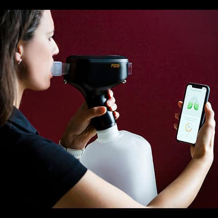 Idiag P100 respiratory training device at Metabacheck