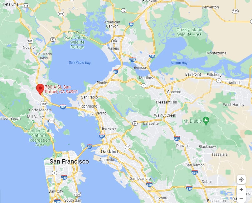 Map of Metabacheck metabolic testing locations in the San Francisco Bay Area
